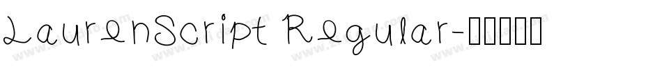 LaurenScript Regular字体转换